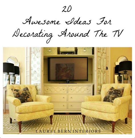 Decorating Around The TV | 20 Elegant, Inspiring Ideas - laurel home