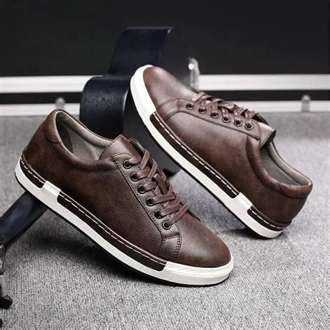 High Quality Thick Soled Men Leather Shoes Classic Casual Men Fashion