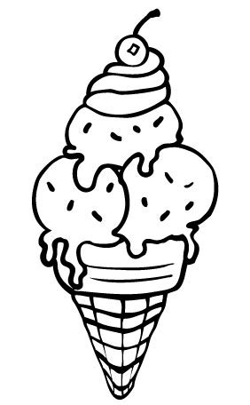 Simply do online coloring for nutrious ice cream sundae coloring pages directly from your gadget, support for ipad, android tab or using our web feature. Ice Cream Coloring Pages | Free download on ClipArtMag