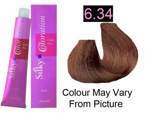Silky 6 34 6GC Permanent Hair Color 100ml Dark Golden Copper Blonde