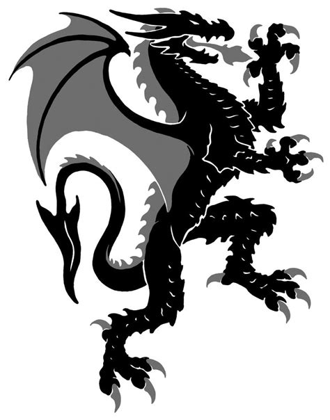 Dragon Heraldry 06 Celtic Dragon Dragon Art Fantasy Illustration