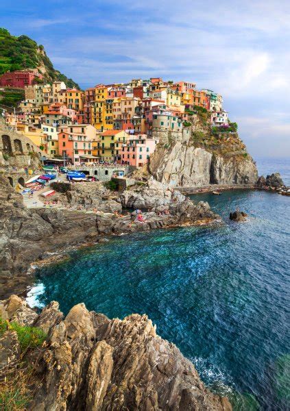 Manarola Beautiful Village In Cinque Terre Liguria Italy — Stock