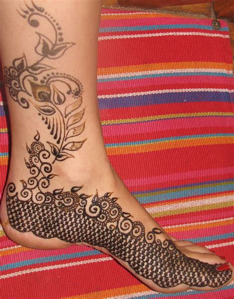 Henna Feet Tattoo ~ Design
