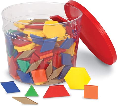 Learning Resources Plastic Pattern Blocks Set Of 250 Teacher