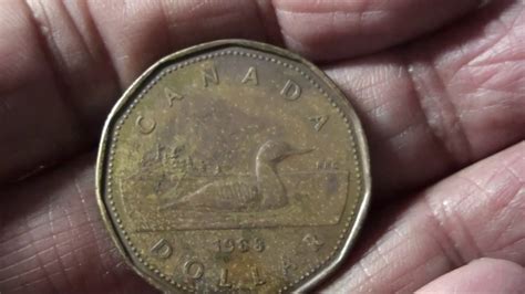 054 Rare Canadian One Dollar Coin Of 1988 Youtube