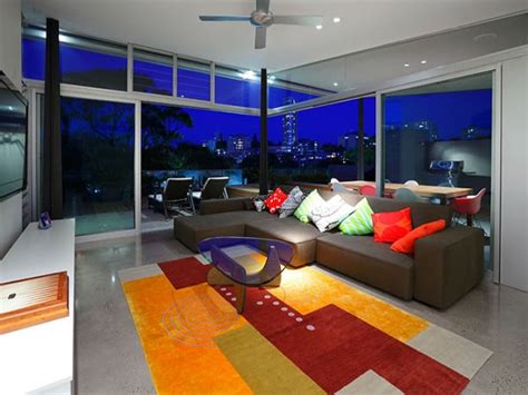 Colorful Contemporary Interior Of An Australian Home