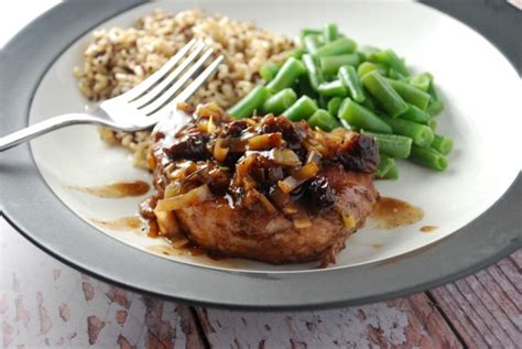 Braised Pork Chops With Cherry Sauce The Gingered Whisk