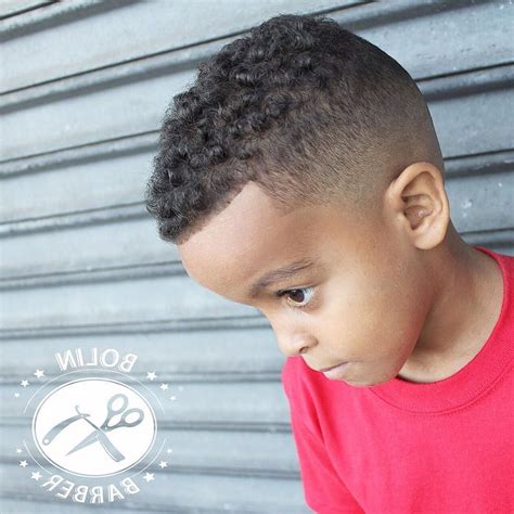 African American Cute Black Baby Boy With Curly Hair - Hair Style