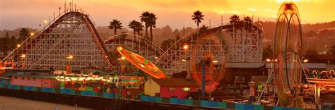 Santa Cruz Beach Boardwalk Amusement Park Thrill Rides