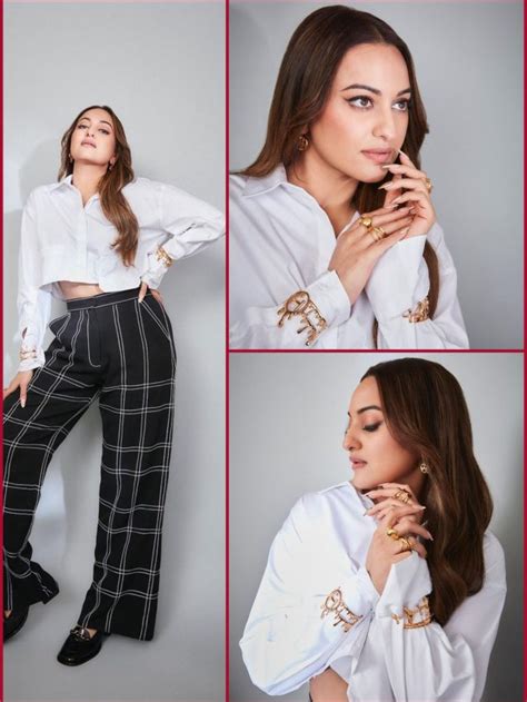 Sonakshi In Black And White Check Her Comfy Stylish Combos