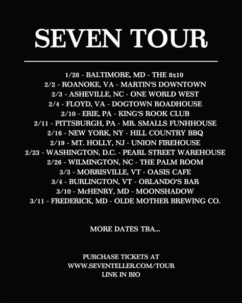 Seven Tour — Seven Teller