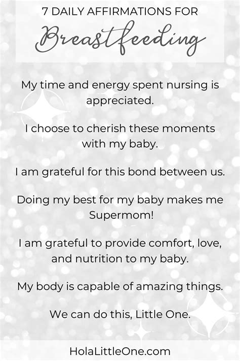 Daily Breastfeeding Affirmations Breastfeeding Quotes Quotes About