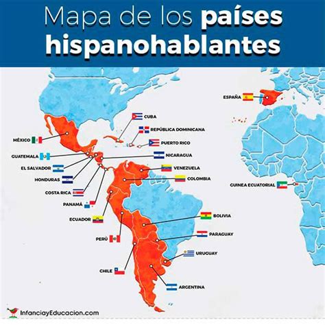 Related Image Países Hispanohablantes Aprender Español Mapa Paises