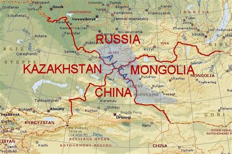 Ja 44 Sannheter Du Ikke Visste Om Altai Mountains Russia Map