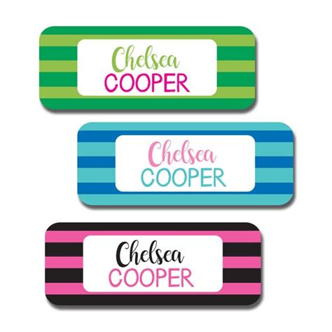 Back To School Name Labels For School Supplies Waterproof Etsy