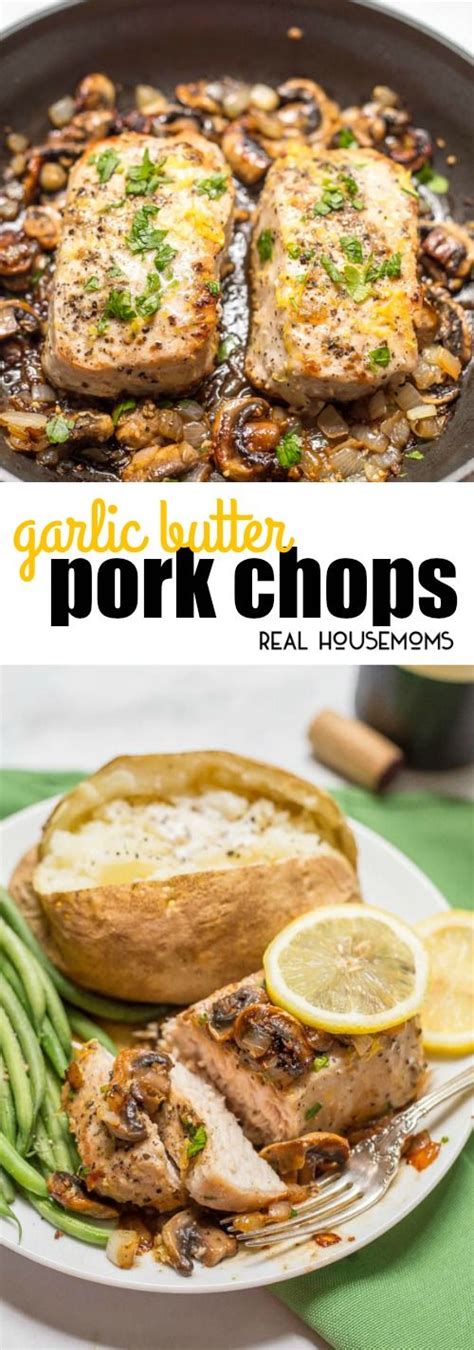 The secret to loading these garlic butter mushrooms with flavor is browning them, just right. Garlic butter pork chops are an easy one-pan recipe with a ...