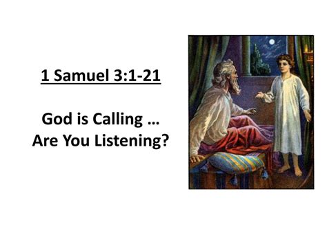 Ppt 1 Samuel 31 21 God Is Calling Are You Listening Powerpoint