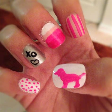 Check out this diy nail designs you can master in no time. Victoria's Secret!! do it yourself nail art :) | Pink ...