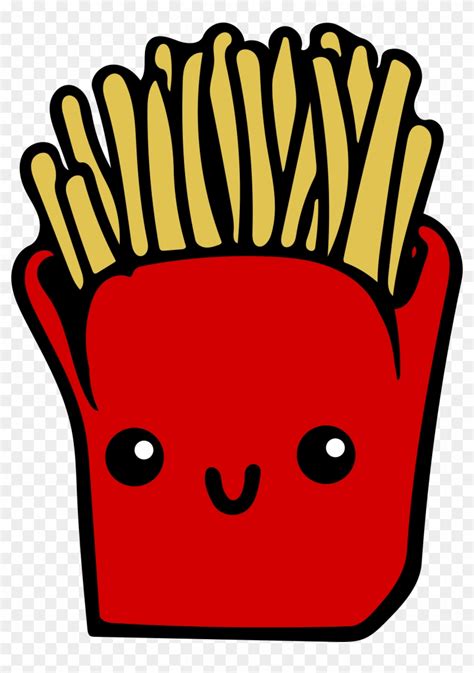 Medium Image Cute Cartoon French Fries Free Transparent Png Clipart