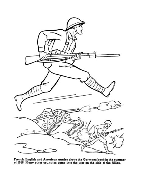 Ww1 American Soldier Coloring Page