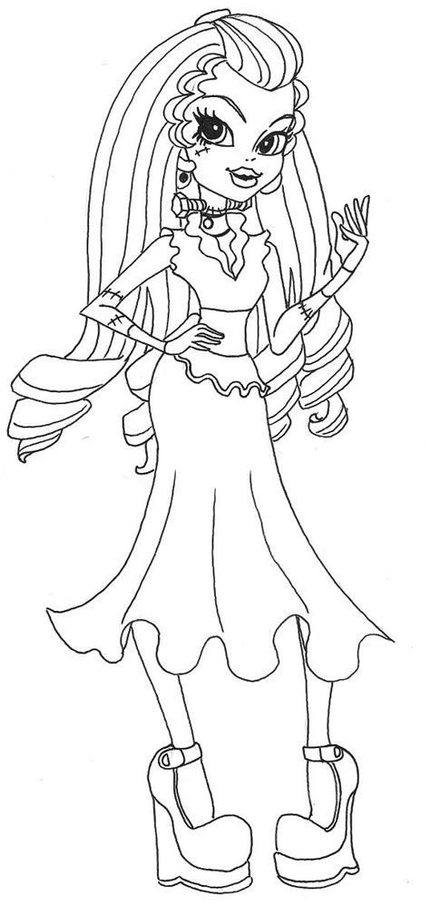 Check spelling or type a new query. Frankie Stein Monster High Coloring Page | Monster High ...