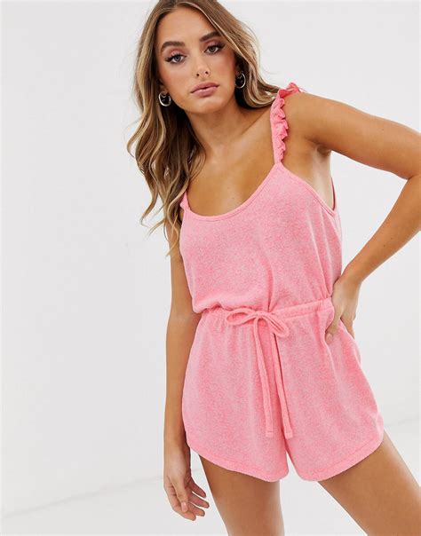 Pink Playsuit Pink Rompers Pink Outfits New Outfits Romper Trends