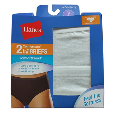 hanes 2 pack comfort soft low rise white briefs size 7 l 40 41