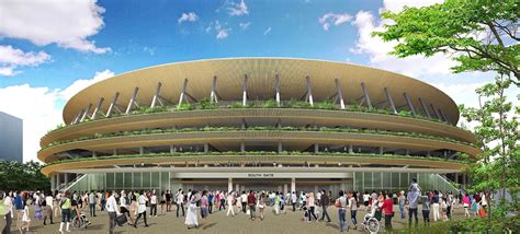 Tokyo Olympic Stadium 2020 Kengo Kuma Archeyes