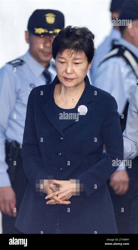 Seoul South Korea 23rd May 2017 Ex President Park At Court Former