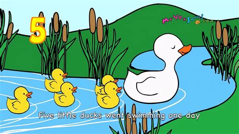 Five Little Ducks Nursery Rhymes By Myvoxsongs Dailymotion Video