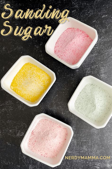 What Is Sanding Sugar And How To Make It Nerdy Mamma