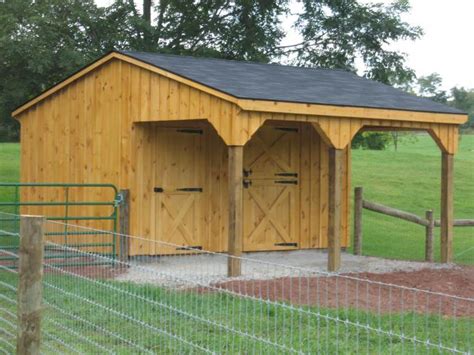 Shed Row Horse Barn Plans By 8x10x12x14x16x18x20x22x24