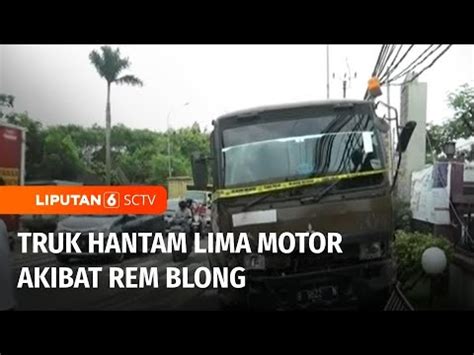 Pemotor Tewas Akibat Ditabrak Truk Tangki Yang Alami Rem Blong