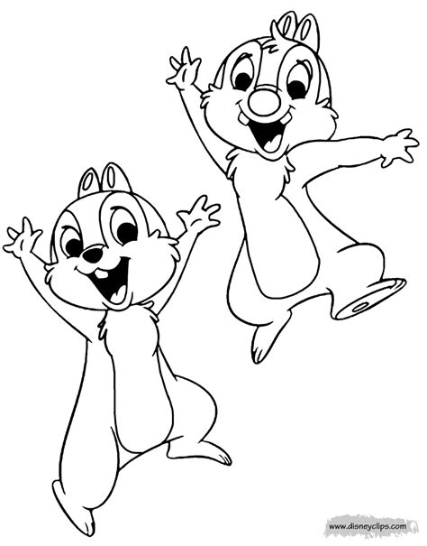 Chip And Dale Coloring Pages 2
