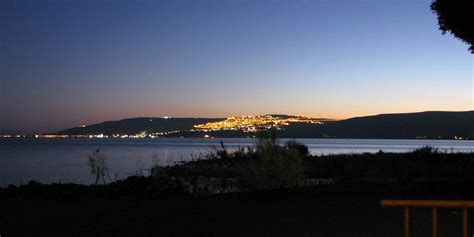 View Of Tiberias At Night From Tabgha Tiberias Was A Spa T Flickr