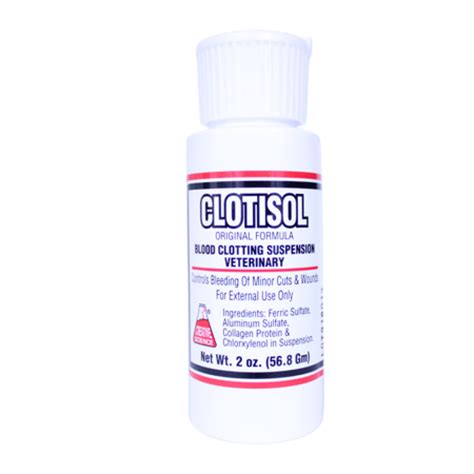 Clotisol Blood Clotting Suspension 2 Oz Bottle