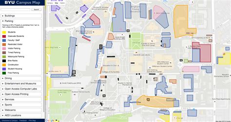 Byu Campus Map Pdf Zip Code Map