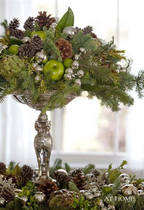 Fresh Pine Centerpiece For Holiday