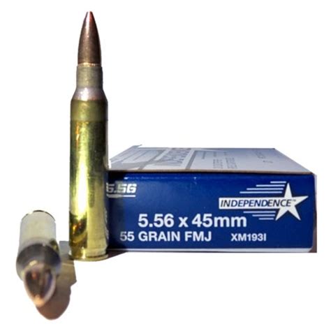 Federal 556 Ammunition Federal Imi Xm193i Ammo 556nato 55 Grain Fmj 20 Rounds 1199