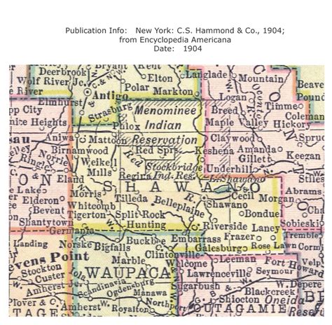 Shawano County Maps And Gazetteers