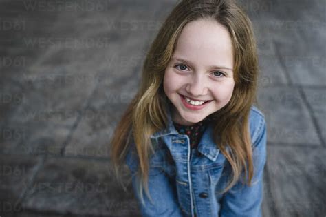 Young Girl Smiling Stock Photo