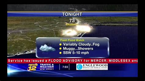 News 12 New Jersey Traffic And Weather 722013 Forecast Youtube