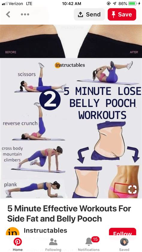 Pin By Silvia Znr On Me Belly Pooch Workout Belly Pooch Workout