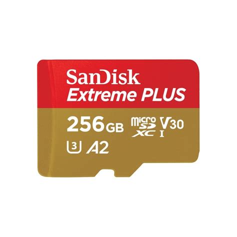 Sandisk 256gb Extreme Plus Microsdxc Memory Card Class 10