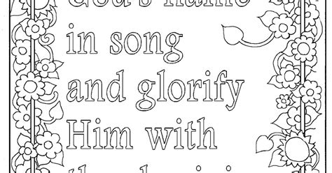 Coloring Pages For Kids By Mr Adron Free Psalm 6930 Thanksgiving