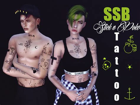 Sims 4 Ccs The Best Tattoos By Savagesimbaby