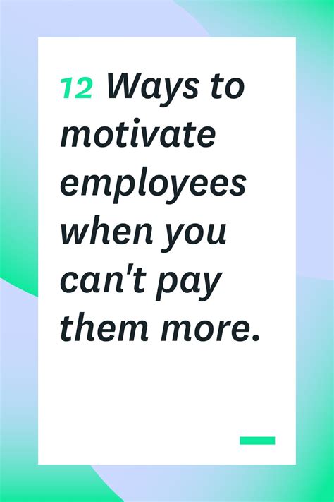 Sure Money Can Motivate Your Employees But Sometimes You Cant Afford