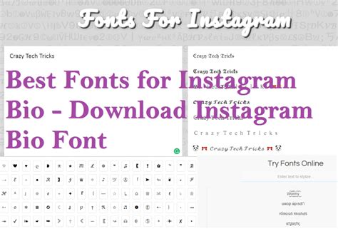 Best Fonts For Instagram Bio Download Instagram Bio Font