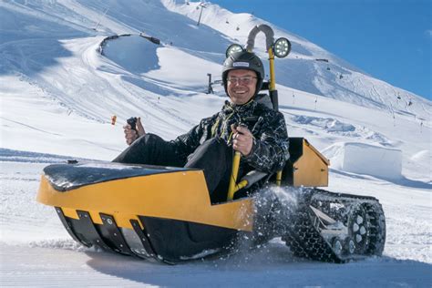 The Bobsla Electric Snow Kart Brings Everyone To The Slopes Man Of Many