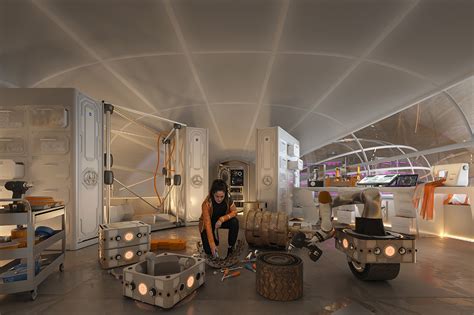 3d Printed Mars Base By Hassell And Eoc Human Mars